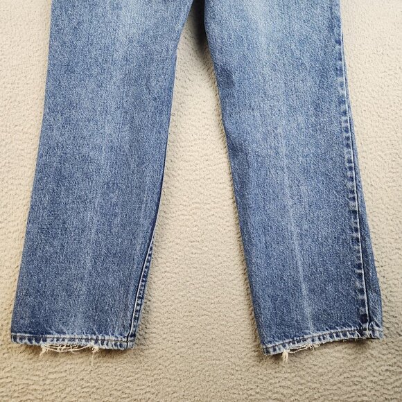 Vintage Lee Jeans Men's 32x30 Straight Leg Wallet Fade Classic Blue Denim Pants - Picture 8 of 9